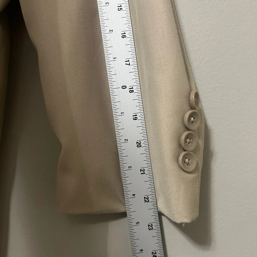 Giorgio Fiorelli 2-Piece Suit Blazer 49 Tan Two-Button 40X24 Trousers Flat Front